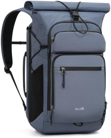 Tolaccea Rolltop Rucksack 32L Wasserdichter Reiserucksack Handgepäck 16"
