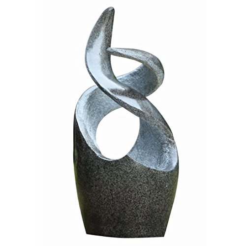 Direct Global Trading Contemporary Twist Garden and Patio Lit Water Feature