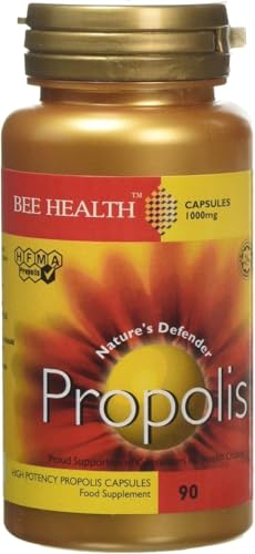 Bee Health 1000 mg Propolis High Potency 90 Capsules, 80 g,9 x 4 x 4 cm