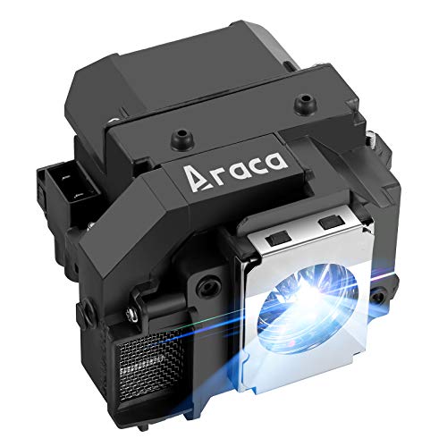 Araca ELP-54 Replacement Projector Lamp with Housing for ELPLP54 for ELPLP55 Epson EX71 EX51 H331A EX31 H309A H310C H328A H328B PowerLite S8+ S7 705HD H335A EB-W8D PowerLite Presenter Lamp
