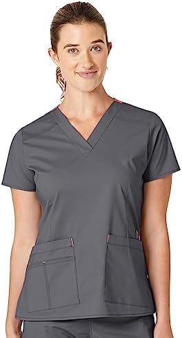 Wink WonderFLEX Women's Verity V-Neck Scrub Top | Womens Scrub To...