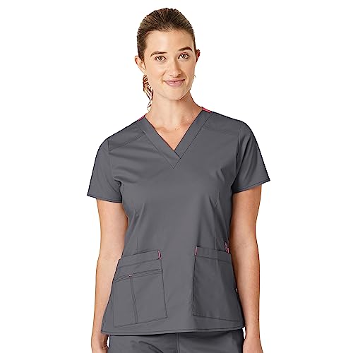 Wink WonderFLEX Scrubs for Women, Verity V-Neck Scrub Tops