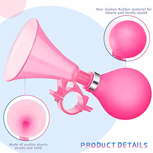 Hestya HESTYA-HORNS-VTG380 3 Pieces Kids Bike Horn Air Squeeze Honking Horns Plastic Bicycle Horn Scooter Horn thumb #2