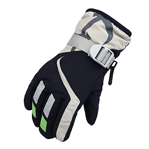 Generisch Gants pour enfants - Imperméables - Gants de ski chauds - Coupe-vent - Antidérapants et épais - Doublure chaude en Thinsulate - Gants de vélo de 3 ans