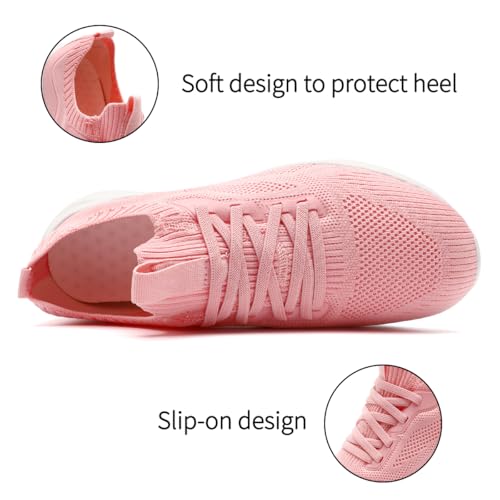 Image of DLWKIPV Womens Slip on Walking Tennis Shoes for Women Work Running Athletic Gym Sports Sneakers Lightweight Casual Shoe