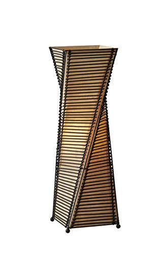 Adesso 4045-01 Stix 24.5  Table Lantern, Black, Smart Outlet Compatible