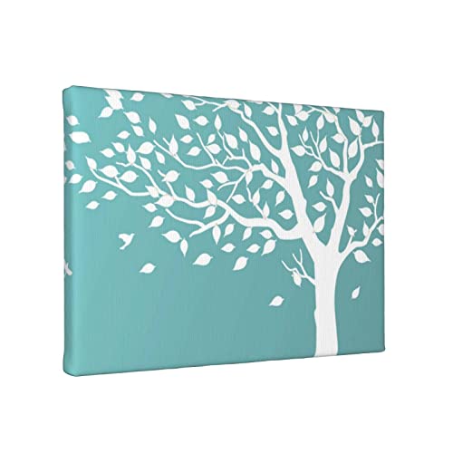 Toile grand cerisier pour embellir une petite salle de bain
