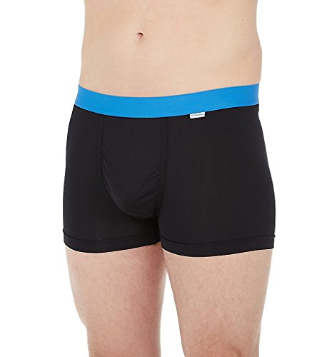 MYPAKAGE Men's Weekday Trunk, Black/Blue, Large
