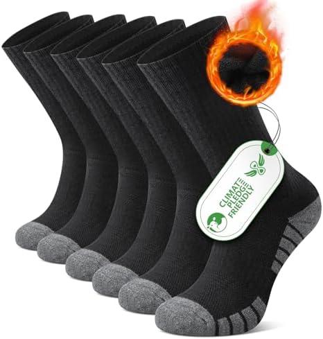 FALARY Calcetines Senderismo de Lana Merino, Trekking Deporte Run...