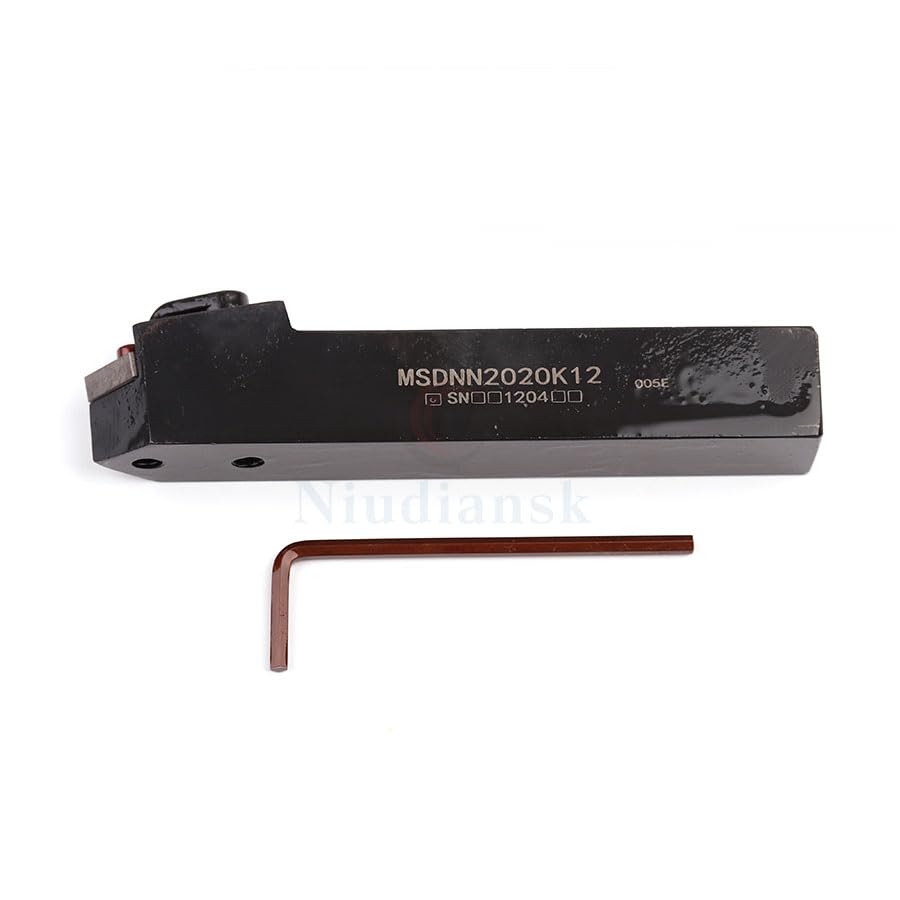 1PC MSDNN1616H12 MSDNN2020K12 MSDNN2525M12 MSDNN2525M15 Indexable External Turning Tools Holder for SNMG Carbide CNC Inserts(MSDNN1616H12)