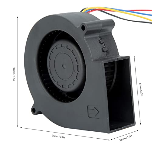 Duokon BBQ Fan Air Blower for Barbecue Picnic Camping Fire Charcoal Starter 12V 2.94A Black Color Low Running Noise BBQ Fan - Image 2
