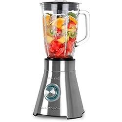 Batidora De Vaso Orbegozo Bv 6000 Orbegozo BV 15200 - Batidora de vaso, jarra de cristal termorresistente 1,5 litros, cuerpo acero inox, 5 velocidades, función turbo, cuchilla de 6 hojas de titanio, 1500 W (3205634)