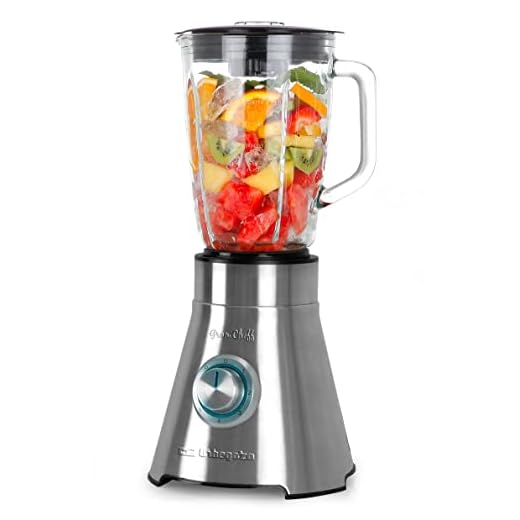 Orbegozo BV 15200 - Batidora de vaso, jarra termorresistente 1,5 litros, cuerpo acero inox, 5 velocidades, cuchilla titanio, 1500 W (3205634)