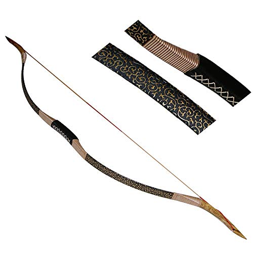 image for IRQ Archery Recurve Bow 5Set,Traditional Hunting Longbow for Shooting 