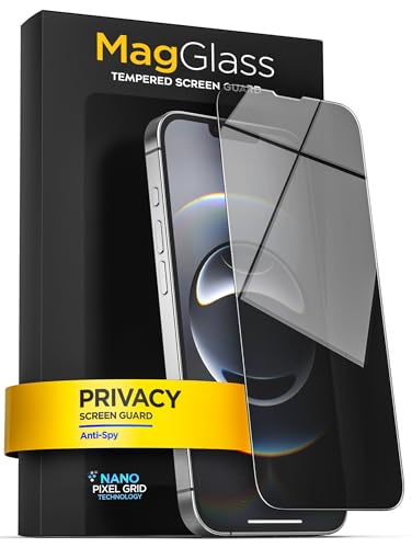 magglass for iPhone 17e Privacy Screen Protector (2026) Anti-Spy Tinted Tempered Glass (Easy Applicator Included)