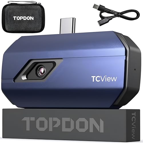 Image of XPR3SS TOPDON TC001 Thermal Imaging Camera for Android (Not for iOS), 256x192 IR (512x384 TISR), Infrared Thermal Imager, -20C~550C, Heat Detection Camera for Electrical, HVAC, Automotive Inspection