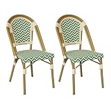 - STYLE BISTROT CHIC : Look classique et élégant inspiré des chaises de café parisiennes, idéal pour donner du caractère à un jardin, une terrasse, un balcon, une véranda ou aux espaces extérieurs de restaurants et B&B.
