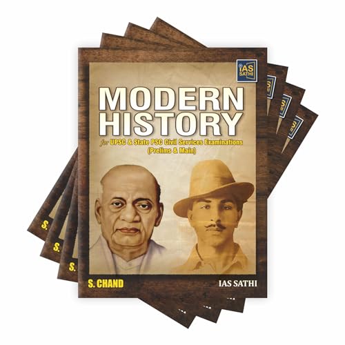 Image of Modern History for UPSC & State PSC Civil Services Examinations CSE (Prelims & Main Exams) with Visual Elements, Flow charts, Images | By IAS Sathi - S Chand's Exam Book English Edition 2024