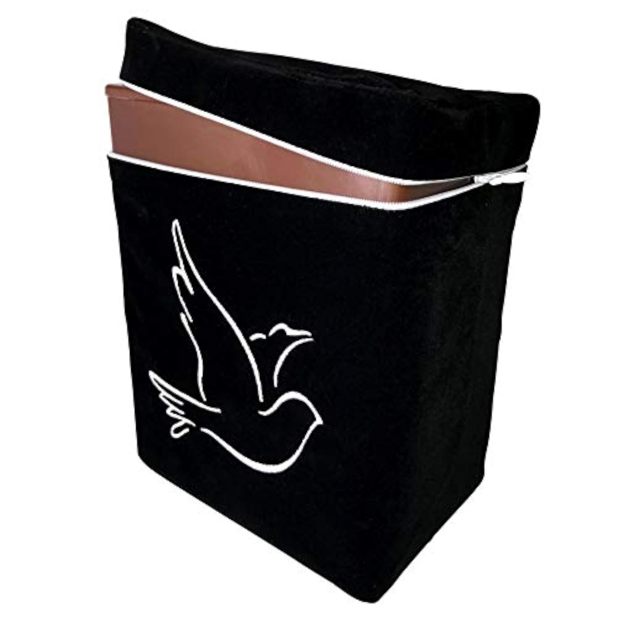 Dove Design Urn Bag in Black, Temporary Urn Bag