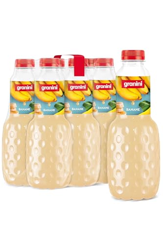 granini Trinkgenuss Banane (6 x 1l), mindestens 25% Frucht, Bananen-Nektar, vegan, natürlich, mit Pfand