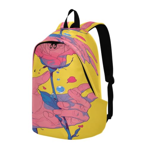 Sac à dos portable fleur rose la solution pour voyager léger en randonnée - 2