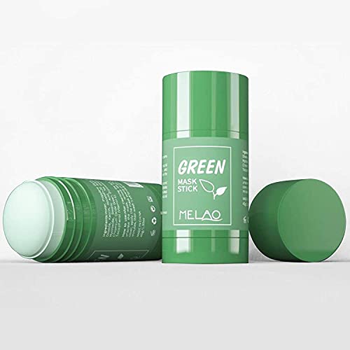 ALLEU 2 Pack Green Tea Purifying Clay Stick Mask, Face Moisturizes Oil Control, Deep Clean Pore,Improves Skin, Green Tea Mask For All Skin Types Men And Women (Green Tea)