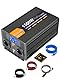 Starkbaer UPS 1500W Converter 12V 220V Pur Sinus Wechselrichter Transformator Mit 30A-Ladegerät, 2 EU Steckdosen, 5M Fernbedienung und LCD Bildschirm für Hausnotruf, Reisen im Freien (1500W12V)