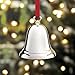 Reed & Barton 329/1 Ringing In The Season Classic Silverplate Bell, Christmas Ornament
