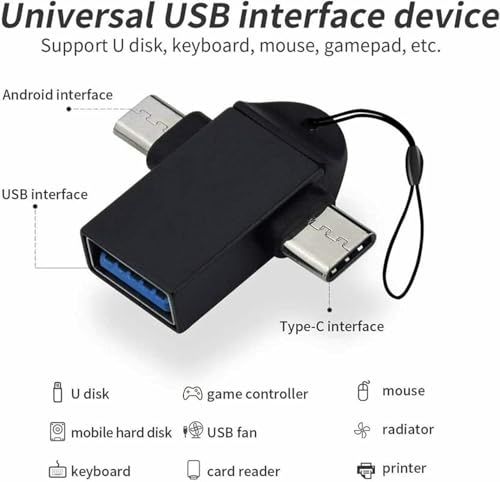 Image of PremiumAV 2 in 1 Metal OTG USB 3.0 Type C Micro USB Adapter