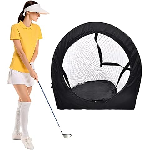 HIGOOD Golf Chipping Net Pop Up Chipping Net Indoor/Outdoor Golf Practice Net Golf Hitting Nets Collapsible Chipping Net for Accuracy and Swing Practice Cover