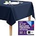 Gee Di Moda Rectangle Tablecloth - 60 x 126" Inch - Navy Blue Rectangular Table Cloth for 8 Foot Table in Washable Polyester - Great for Buffet Table, Parties, Holiday Dinner, Wedding & More