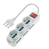 Life Electronics 38.1030433E 6presa(e) AC 1.5m Bianco prolunghe e multiple