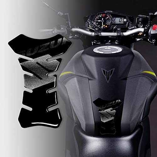 4R Quattroerre.it 18083 Tankpad 3D Motorrad Tankschutz Suzuki, Schwarz, 13 x 19 cm