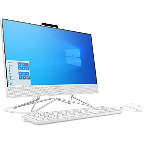 Image of HP All-in-One Desktop PC, 11th Gen Intel Core i3-1115G4 Processor, 8 GB RAM, 512 GB SSD Storage, Full HD 23.8 inch Display, Windows 10 Home, Remote Work Ready, Mouse and Keyboard (24-dp1250, 2021)