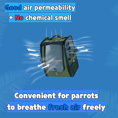 Birds Day BCB1 Bird Carrier Backpack-Parrot Travel Cage thumb #2