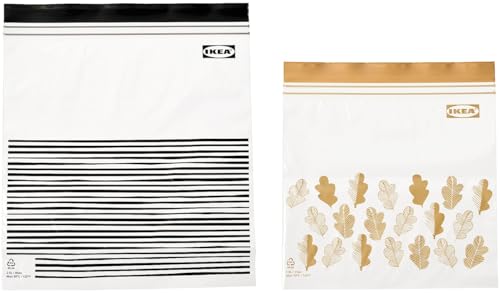 50 IKEA resealable bags (ISTAD) - GREY - ziplock -