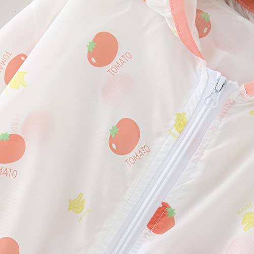 Girls 𝗦unscreen Hoodie U𝐏F50+ Sun Pr𝗼tection Jacket Toddler Summer Lightweight Breathable Coat Outerwear3