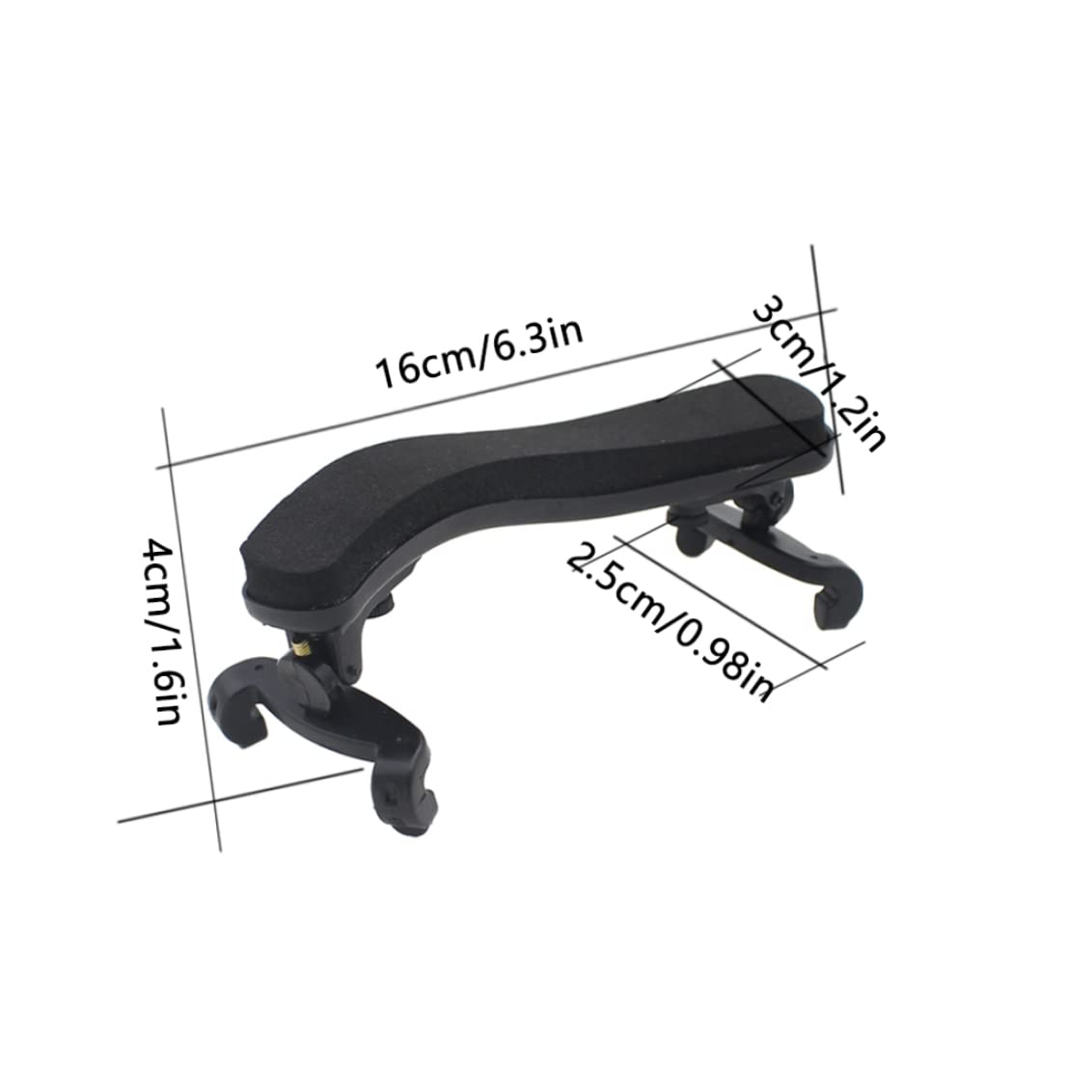 Pays d'épaule en bois d'épaule de violon à l'épaule 1/2 1/4 1/8 Taille Violon Épaule Chin Coussin Universal pour violon débutants Accessoires
