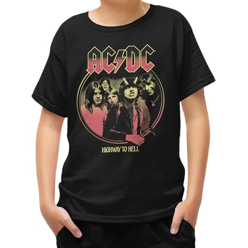 AC DC Album Cover Highway to Hell Adult and Kids Unisex Short Sleeved T-Shirt