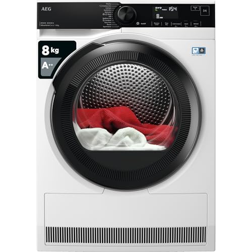 AEG 8000 Series Freestanding Heat Pump Tumble Dryer TR848P4B, AbsoluteCare Freestanding Heat Pump...
