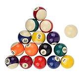 Resin Billard Ball, Bill Professional Set Complet 2, 3 Pouces Accessoires de Table de Bill...