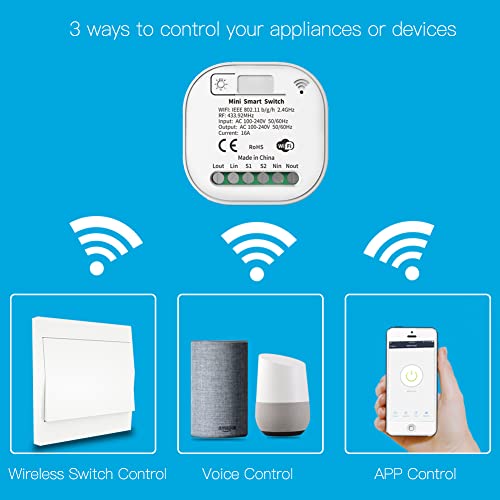 MoesGo Interruttore Luce Senza Fili, Interruttore