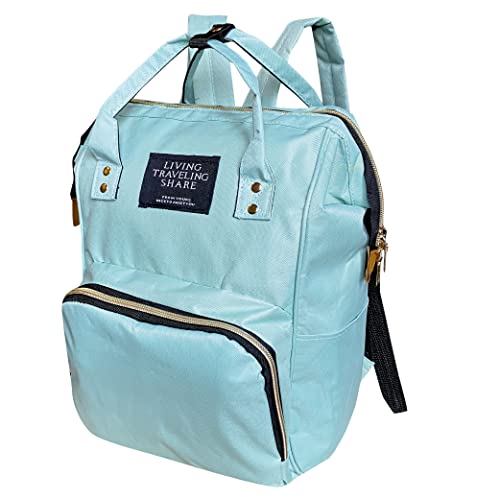 PRIBATEA Mochila Organizadora para Pañales Bebé. Bolso Mujer Hombre para Carro Bebé con Bolsillo Térmico. Mochila para Portátil y Viaje.