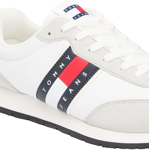 Tommy Jeans Men Sneakers Flag Print Retro Runner SneakersEM0EM01709 White (Ecru), 9 – Ansicht 6