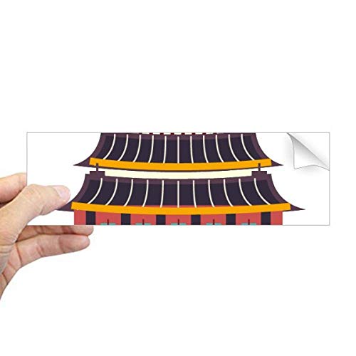 Sticker rectangulaire pour fenêtre temples Corée du Sud pour masquer un vis-à-vis