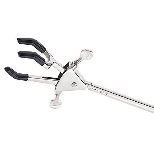 Cole-Parmer Standard 2-Prong Extension Clamp, Dual, Medium, Nickel-Plated Zinc