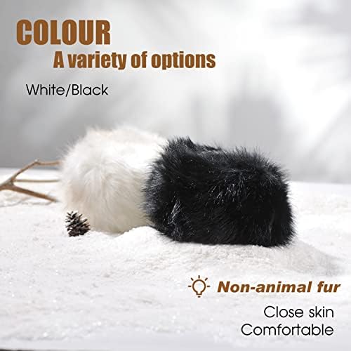 Amazon Brand - Hikaro Womens Winter Hats for Ladies, Russian Faux Fur Hat Cossack Hat Trapper Bomber Hat
