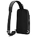 Beamyth Crossbody Sling Backpack for Men Women Sling Bag Multipurpose Travel Hiking Cross Body Chest Bag (Black)
