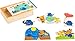 Produktbild small foot 10813 Puzzlebox "Die Sendung mit der Maus" aus Holz, 4 Puzzle von der Maus und Ihren Freunden, ab 2 Jahren