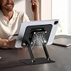 Cooling Stand for Surface Pro,Tablet Cooler Stand Holder with Quiet Fan Heavy Duty for iPad Pro Air Series,Microsoft Surface Series,Samsung Galaxy Tabs,Portable Monitor...Up to 15'' Tablets-Black